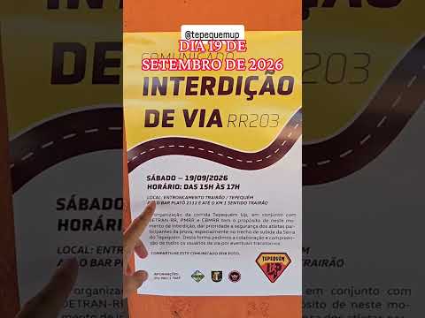 INTERDIÇÃO DE VIA EM AMAJARI, RORAIMA, COM DESTINO AO TEPEQUÉM!TEPEQUÉM UP #video #runners #brasil