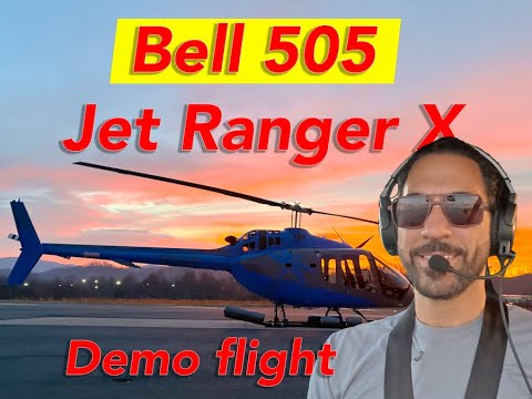 First Flight in the Bell 505 Jet Ranger X | Demo flight before closing