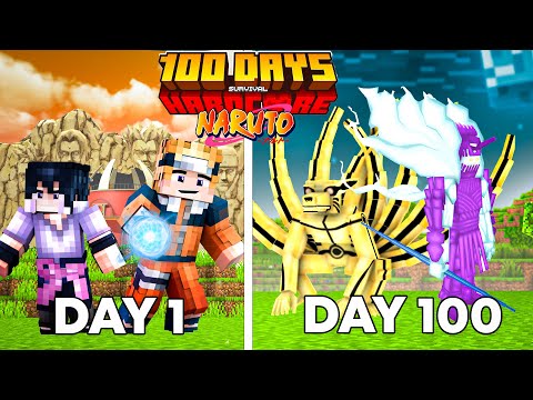 I Survived 100 Days As a Naruto in Minecraft