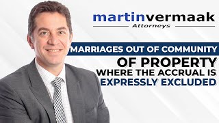 Out of Community of Property Marriage