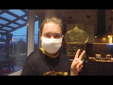 VLOG: КАК СДЕЛАТЬ МАСКУ ЗА 2 МИНУТЫ СВОИМИ РУКАМИ!? 04.04.20 /mask with your own hands