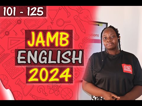 JAMB CBT English 2024 Past Questions 101 - 125