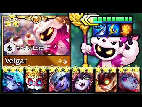 3 STAR VEIGAR YORDLE-LORD CARRY RAINS INFINITE DAMAGE DOWN!! | Teamfight Tactics Patch 11.22