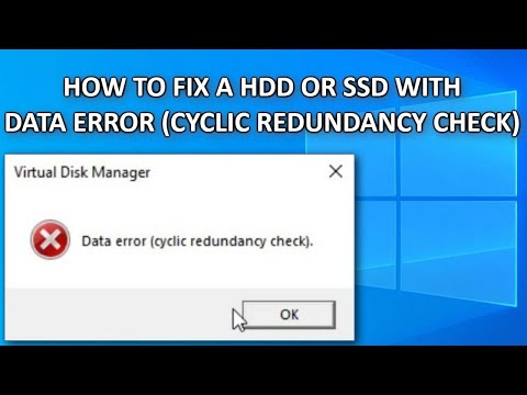 How to FIX Data Error Cyclic Redundancy Check Guide