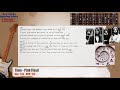 🎸 Time - Pink Floyd Guitar Backing Track with chords and lyrics
