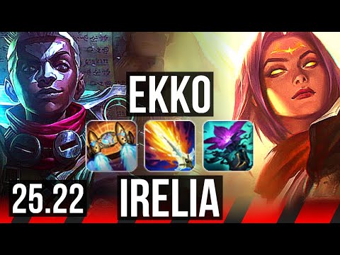 EKKO vs IRELIA (TOP) | Legendary | NA Master | 25.22