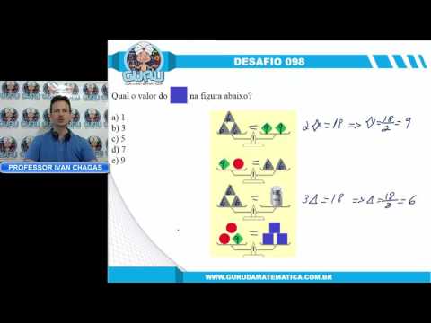 DESAFIO 098 - QUAL O VALOR DO QUADRADO? (www.gurudamatematica.com.br)