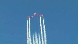 preview picture of video 'The Red Arrows at Marshall's Centenary Airshow'