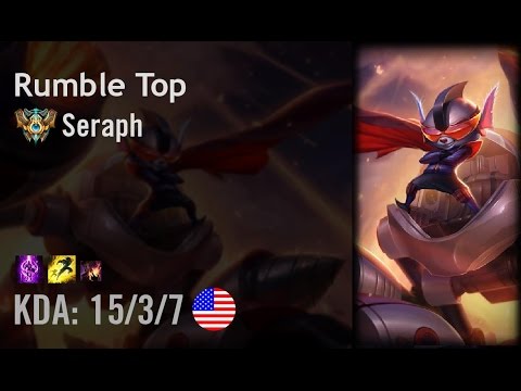 Rumble Top vs Jarvan IV - Seraph - NA Challenger Patch 6.12
