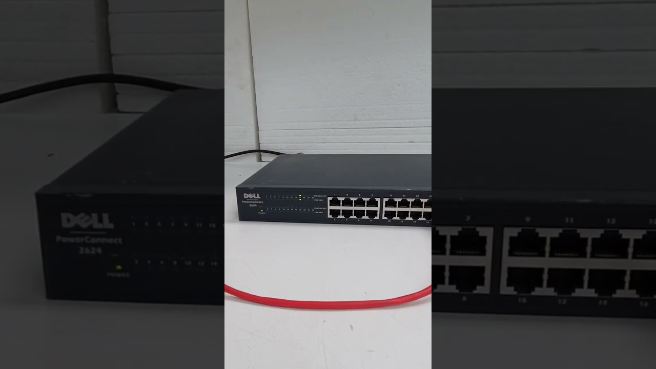 TESTING Dell PowerConnect 2624 24 Port Gigabit Ethernet Network Switch