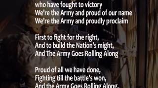 The Army Song (with lyrics) performed by The United States Army Band w scrolling