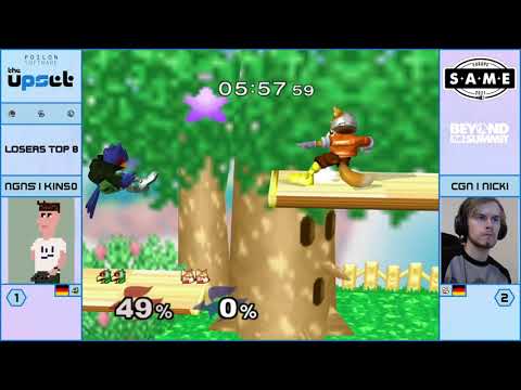 Upset - NGNS | Kins0 Vs. CGN | Nicki - Losers Top 8 - Melee Singles