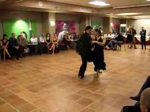  Claudio Forte  and  Barbara Carpino  are  dancing  to  the  milonga  "  Milonga Criolla  "