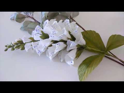 Foxglove  Crepe Paper Flower