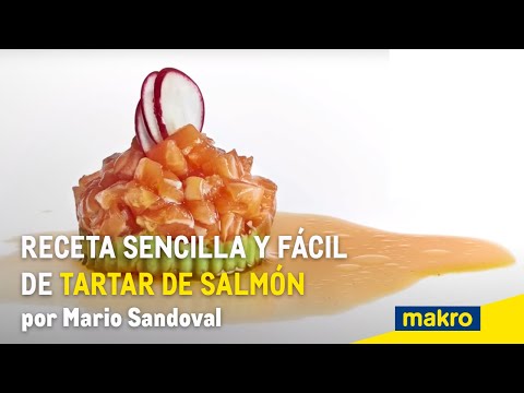 Receta sencilla y fácil de tartar de salmón por Mario Sandoval