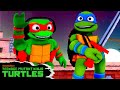 Roblox Ninja Turtles Fight THEMSELVES In A Video Game Follow The Leader Recreation TMNT
