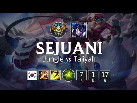 Sejuani Jungle vs Taliyah - KR Challenger Patch 8.13
