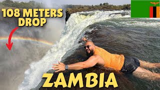 The Most Dangerous Infinity Pool In the World – Devil’s Pool, Victoria Falls, Zambia 🇿🇲 (scary)