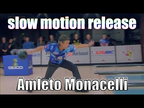 Amleto Monacelli slow motion release - PBA Bowling
