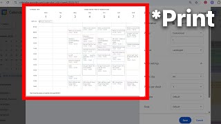 How To Print Google Calendar With Event Details (Step By Step)