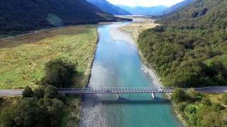 preview picture of video 'Haast River, West Coast - New Zealand (Aerial Drone Footage)'