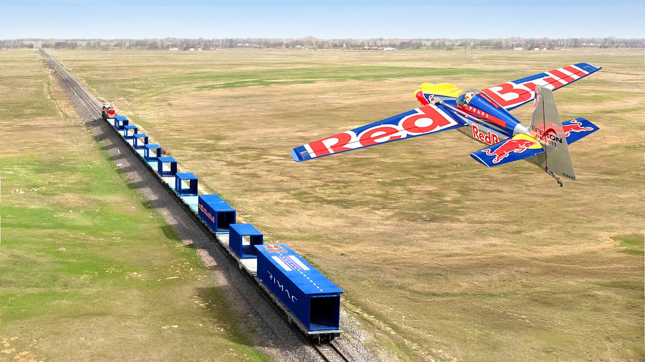 Landing A Plane & Taking Off From A Moving Train
