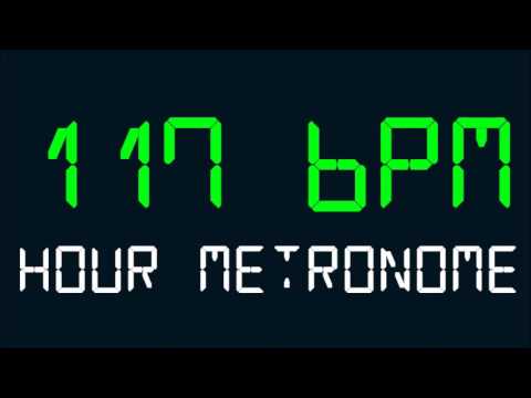 117 BPM (Beats Per Minute) Hour Metronome