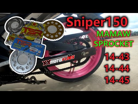 Sprocket combinations & Experiences | Sniper150 | TSR