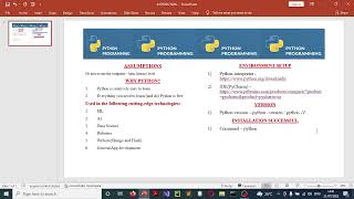 Python #1 Installation