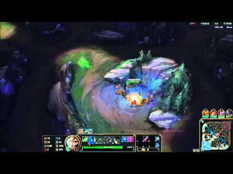 Wolf clearing with Riven smite (1:54~1:55)