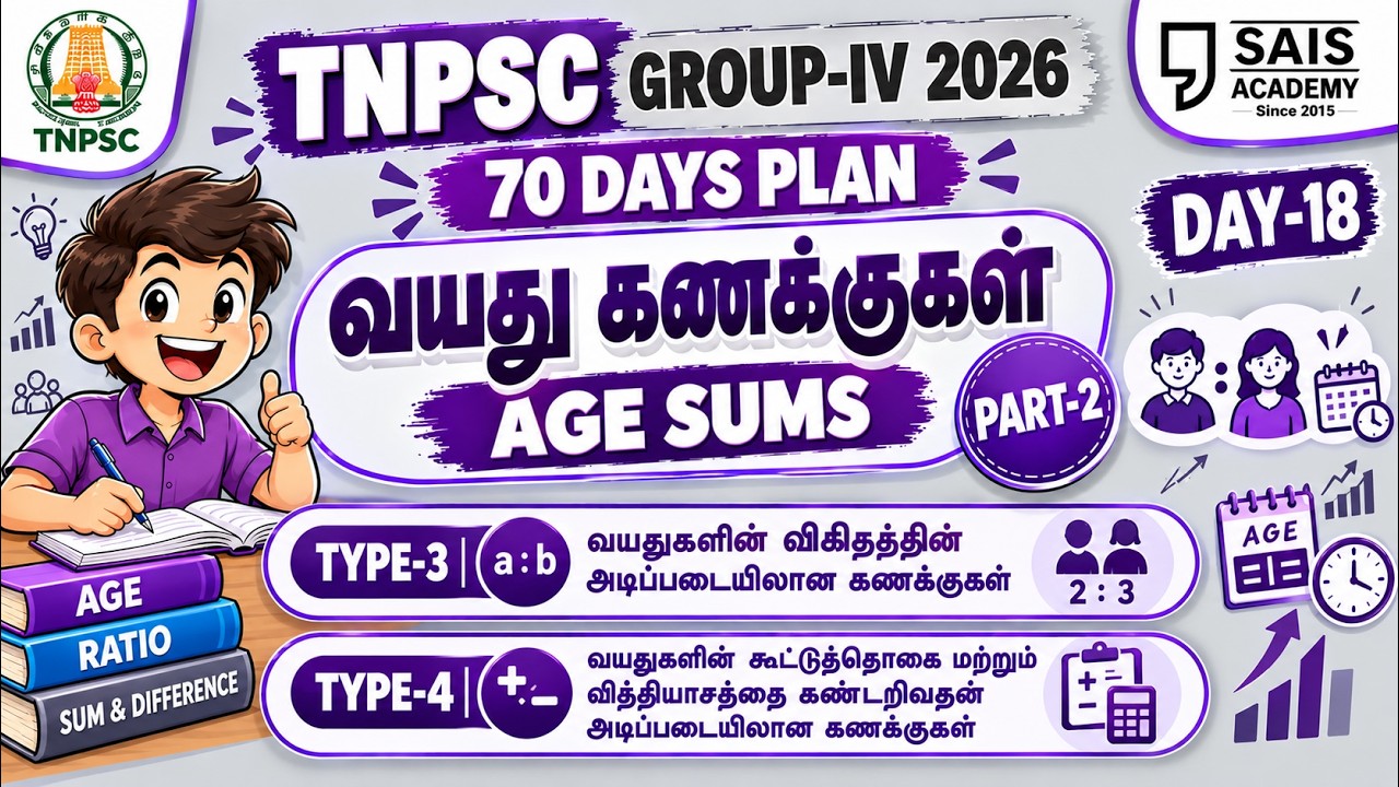 DAY-18🏆 AGE SUMS💥 TYPE III & IV