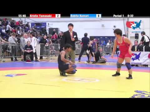 WM 55 KG - Kristin Yamasaki vs. Babita Kumari
