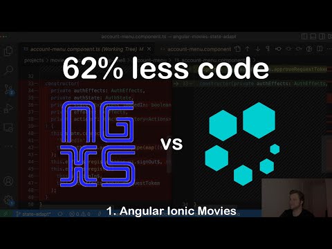 NGXS vs StateAdapt / 1. Angular Ionic Movies