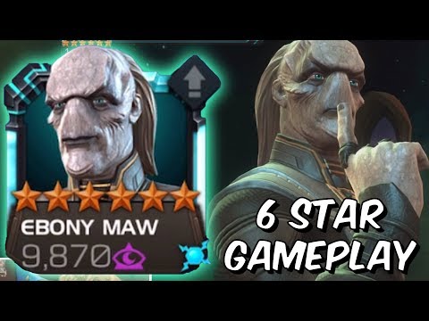 6 Star Ebony Maw Level Up & Gameplay - STACKED NOODLE - Marvel Contest of Champions