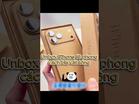 Unbox IPhone 18 phong cách bìa cát tông #táonghiệntech #iphone #shorts