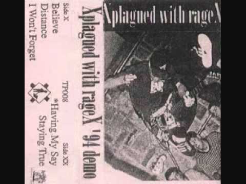X plagued with rage X - I Won't Forget (demo '94)