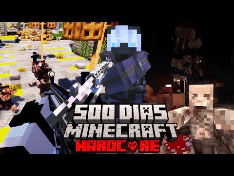 SOBREVIVI 500 DIAS EM UM APOCALIPSE ZUMBI EVOLUÍDO NO MINECRAFT HARDCORE