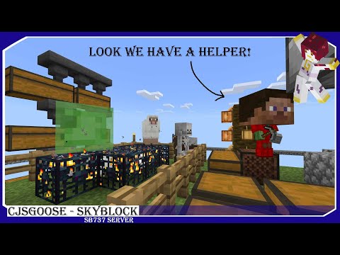 EPIC SKYBLOCK GRINDING AND BUILDING - MINECRAFT BEDROCK