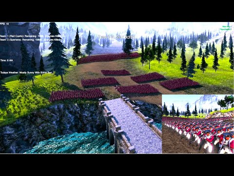 Ancient Medieval Army Lays Siege to British Soldiers Castle UEBS