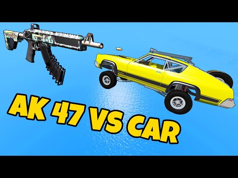 Giant AK-47 VS Cars - Beamng Drive | TrainWorld