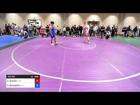 220 Lbs Rr Rnd 3 - Cameron Groncki, Curby 3 Style Wrestling Club Vs Shaydon Bernadskiy, New York A