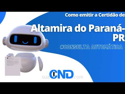 Como emitir a certidão negativa de Altamira do Paraná-PR em apenas 2 minuto! :)