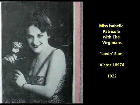Miss Patricola & Virginians "Lovin' Sam" 1922, Isabelle Patricola vaudeville hot flapper Ross Gorman