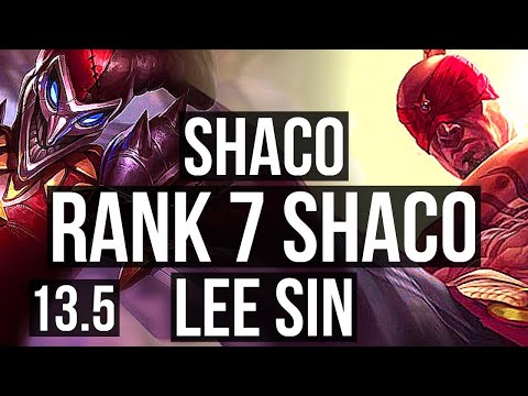 SHACO vs LEE SIN (JNG) | 4.2M mastery, 4/0/4, 1400+ games, Rank 7 Shaco | KR Grandmaster | 13.5