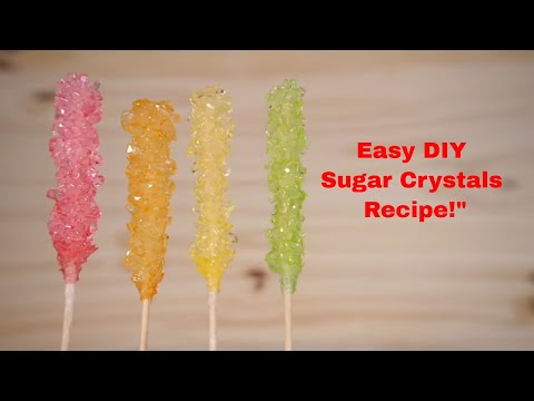 "How to Make Rock Candy at Home 🍭 | Easy DIY Sugar Crystals Recipe!"