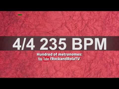 🔴 235 BPM Kick and Hi Hat Metronome