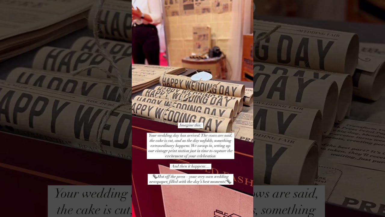 Vintage Newspaper Photobooth 📸📰