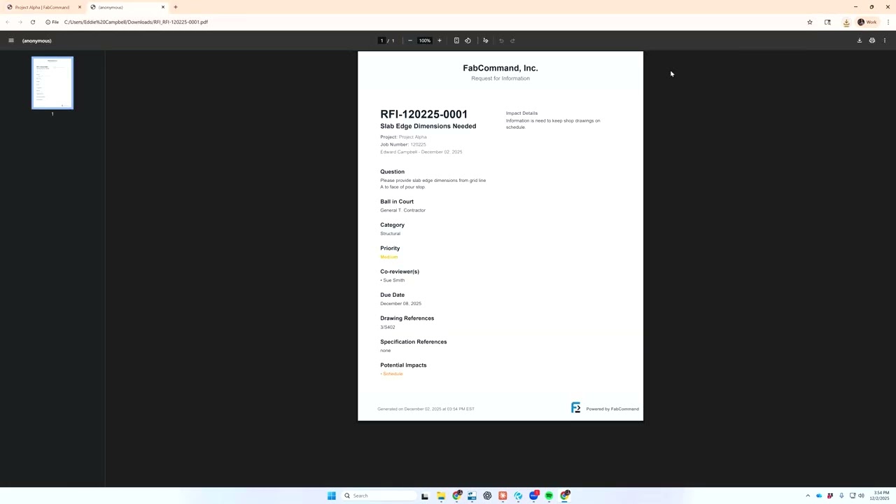 FabCommand Demo Video