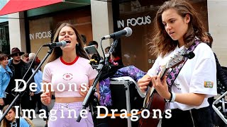 Download lagu CROWDED STREET STOPS TO LISTEN! | 'Demons - Imagine Dragons' | Allie Sherlock cover mp3