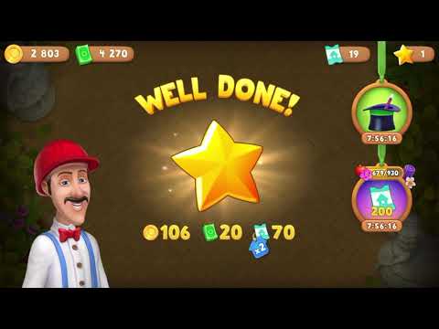 Gardenscapes Level 2677 With No Boosters - Hard Level - Start New Day!